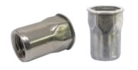 Reduced Head, Half Hex Body Rivet Nut, A2 Stainless Steel