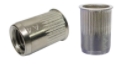 Reduced Head, Knurled Body Rivet Nut, A4 Stainless Steel
