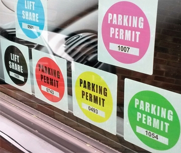 Letterpress Block Out Window Stickers 