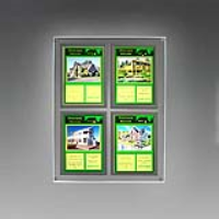 MW4: LIT wall mount poster panels with snap frames
