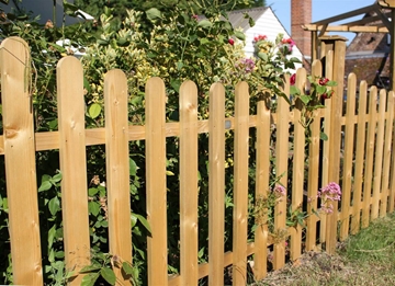 Concave Palisade Fence Panels