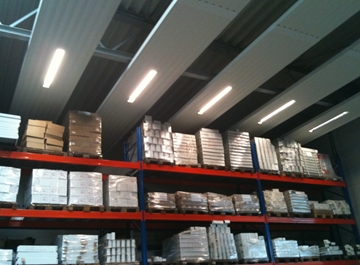 High Bay Warehouse Wingline Heating Panels 