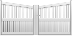 Aluminium Gates - Inverse Sloping Top