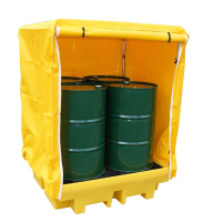 4 Drum Spill Pallet with outdoor cover