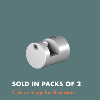 15.22 Picture Hook (sold in packs of 2) Satin Anodised Aluminium
