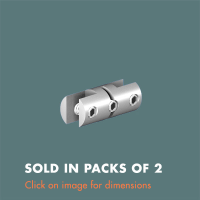 15.29 Double Sided Picture/Panel Grip (sold in packs of 2) Satin Polished Stainless Steel