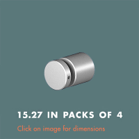 15.27 Panel Support (sold in packs of 4) Satin Polished Stainless Steel