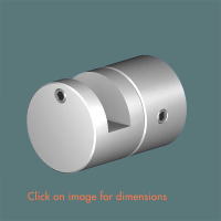 3.29 Wall Fixed Panel Support (sold individually) Satin Polished Stainless Steel