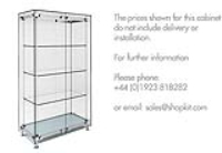 SSG003.1000i Glass Display Cabinet - Illuminated 