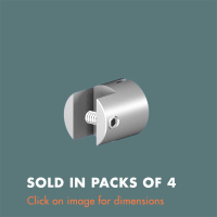 15.13 Single Sided Panel Grip (sold in packs of 4) Mirror Polished Stainless Steel