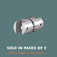 3.13 Double Sided Panel Grip (sold in packs of 2) Mirror Polished Stainless Steel