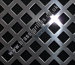 Nevada Diamond Hole Polished Stainless Steel Decorative Grille