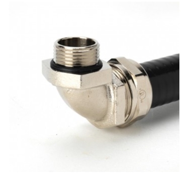 Sealtite® Right Angle Conduit Connector Brass Nickel Plate