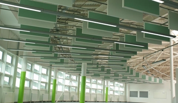Acoustic Baffles and Rafts To Reduce Noise Level