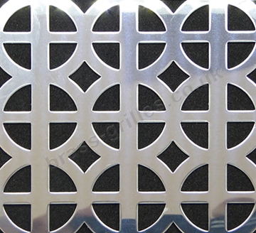 Ohio Polished Stainless Steel Decorative Grille Sheet 