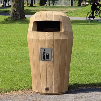 High Quality Sherwood Litter Bin With Hooded Top