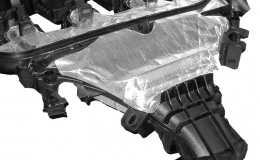 Aluminum Fiberglass Heat Shield with Adhesive