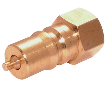 Brass ISO B Plug with Nitrile Seal