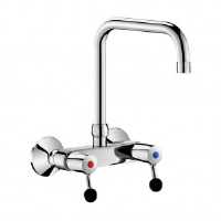 Delabie Commercial Kitchen Wall-Mounted Twin Hole Mixer Spout L. 200mm 5647t2