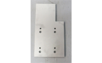 A059 Steel Back Plate 750x400x16mm 34 kg LEFT
