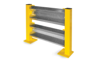 Pallet racking end barriers 1000x750mm height