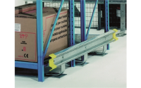 Standard Steel Barriers - Initial 4000mm Warehouse Rail Section with 4 x 235mm Buffer Supports
