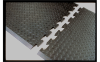 Diamond Interlock - Centre Tile - Black - 12.7mm Deep - W710mm x L790mm