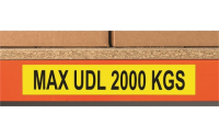 Magnetic Label - Yellow - H90mm x W300mm