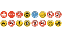 Floor Marker - Stop - 430mm Diameter