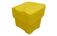 Yellow 60 Litre Grit Bin - Overall Size  H475mm x W500mm x D470mm