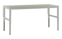 Square Frame Bolt Adjustable Workbench - H650-950mm x W1500mm X D600mm - Laminate