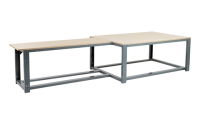 Modular Add-On Bench - Laminate Top - H840-940mm x W2000mm x D1200mm