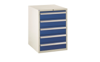 Euroslide 600 - 5 Drawer - 5x150mm - H825mm x W600mm x D650mm - Green