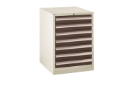 Euroslide 600 - 7 Drawer - 7x100mm - H825mm x W600mm x D650mm - Red