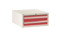 Euroslide 600 - 2 Drawer Cabinet - H275mm x W600mm x D650mm - Green