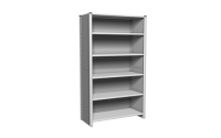 Euro Shelving - Clad Back and Sides H2100mm x W1000mm x D450mm - 6 Shelf Levels - Starter Bay