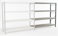 Longspan Extension Bay H2100mm x W1800mm x D450mm c/w 3 18mm Chipboard Shelf Levels 780g / level