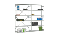Stormor Open Bay Shelving -  Extension Bay - H2150mm x W1000mm x D450mm Open Back and Sides c/w 6 Shelf Levels