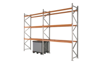 Apex Pallet Racking Starter & Extension Bays - 3 Beam levels per bay - 16 pallet spaces - H4500mm x D1100mm x W2700mm - Bay capacity of 8000kg with...