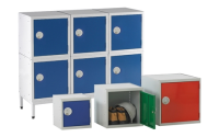 Cube Locker - 300h x 300w x 300d mm - CAM Lock - Door Colour Dark Grey