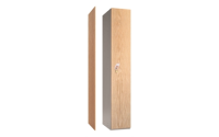 MDF Wood effect D?cor End Panel - SLOPING TOP - OAK - H1930 x D305 mm