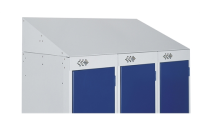 Retro fitted Sloping Tops for Standard Lockers - Nest of 3 - 300w x 300d mm