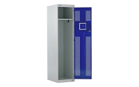Police Locker with Lockable Cube- 1800h x 450w x 600d mm - CAM Lock - Door Colour Dark Grey