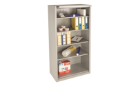 Open Front cupboard - C/W 4 No. shelves - Silver Grey Body - H1780mm x W915mm x D460mm
