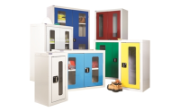 Full Height Vision Door Cupboards - H1800mm x W900mm x D460mm  - Yellow