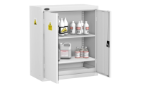 Low Acid & Alkaline Cabinet - White Body/White Doors - H1015mm x W915mm x D460mm