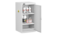 Small Acid & Alkaline Cabinet - White Body/White Doors - H890mm x W460mm x D460mm