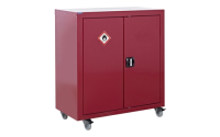 Mobile Flammable Liquid Storage Cupboard - H1040mm x W900mm x D460mm