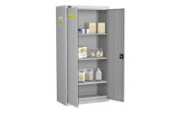 8 Compartment COSHH General Cabinet - Silver Grey Body/Silver Grey Doors - H1780mm x W915mm x D460mm
