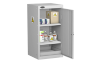 Small COSHH General Cabinet - Silver Grey Body/Silver Grey Doors - H890mm x W460mm x D460mm